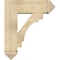Ekena Millwork Merced Arts and Crafts Rough Sawn Bracket w/ Offset Brace, Douglas Fir, 8"W x 24"D x 28"H BKT0806X24X28MRC03RDF - alternate 4